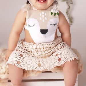 Whimsical Deer Romper
